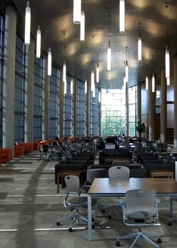 Interior of office building