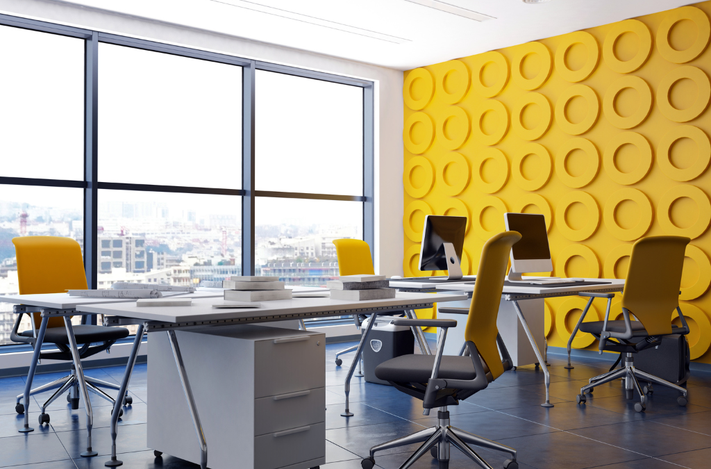 Choosing the right commercial office colors can make a huge impact.