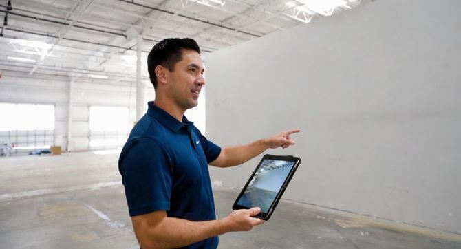 hero Industrial painting estimator giving free quote – Columbus Ohio